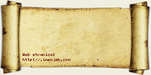 Jana Ćorac vizit kartica